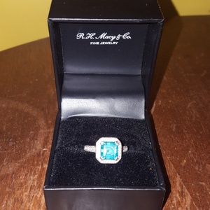 Asscher engagement ring, size 7.